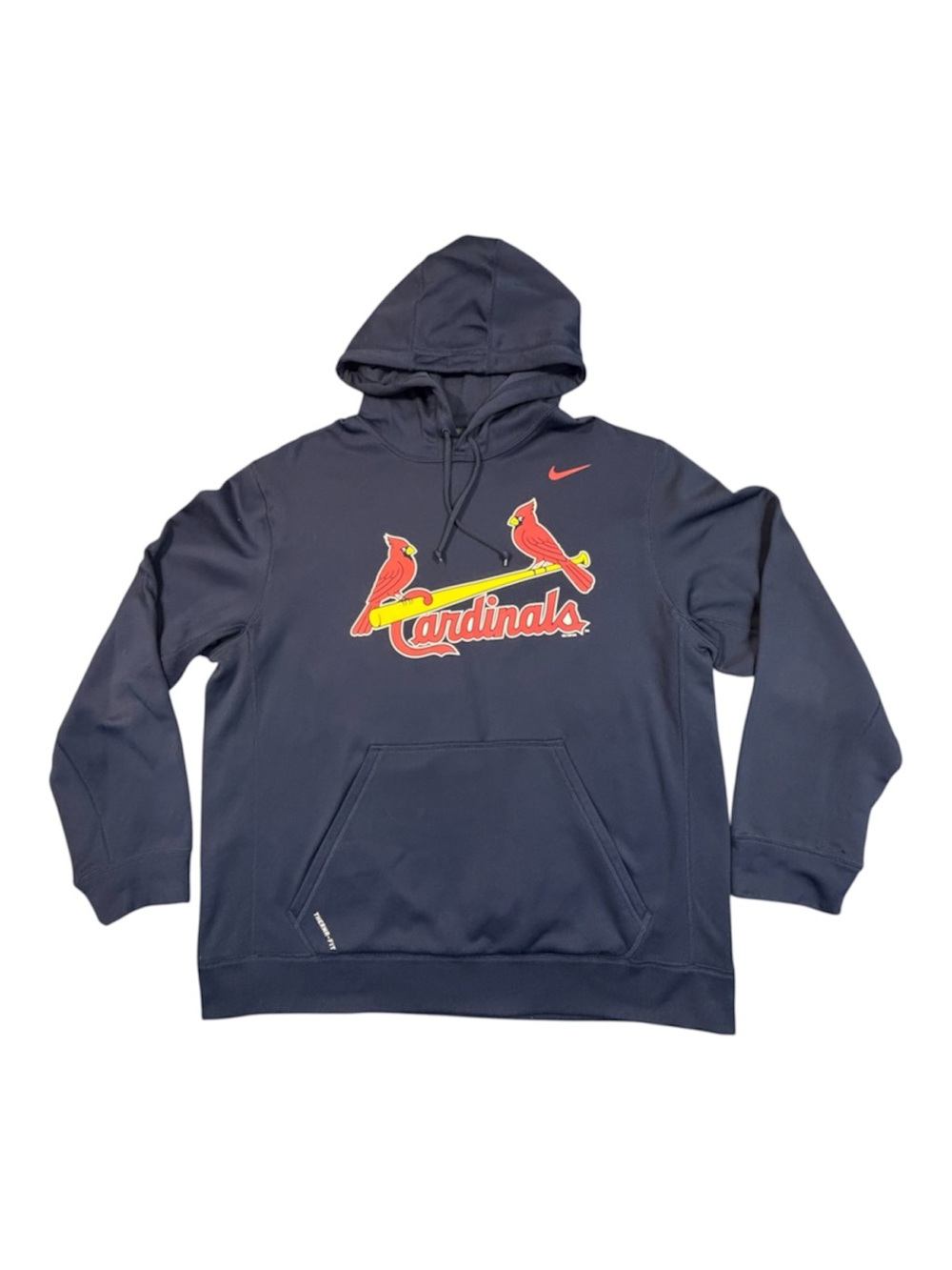 Nike St Louis Cardinals Therma Fit Hoodie Sweatshirt XL Navy Blue MLB Baseball